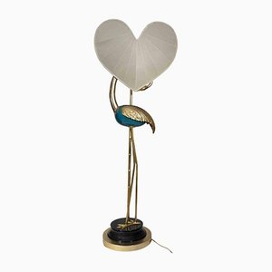 Vintage Flamingo Turquoise and Gold Lamp Lamp by Antonio Pavia, 1970s