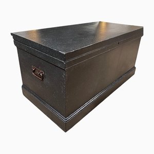 Antique Shipwrights Trunk Chest Coffee Table, 1840s