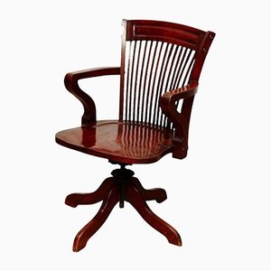 Modernist Wood Swivel Chair, 1940