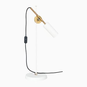 Lámpara de mesa Stav blanca de Johan Carpner para Konsthantverk