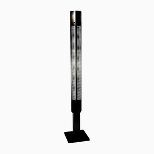Schwarze Mid-Century Modern Medium Signal Column Stehlampe von Serge Mouille