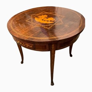 Ancient Italian Inlaid Center Table, 1790s
