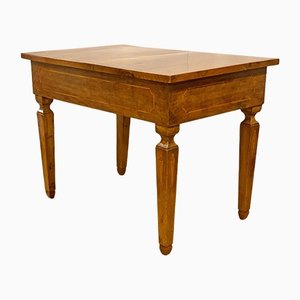 Neoclassical Smoking Table in Inlaid Walnut