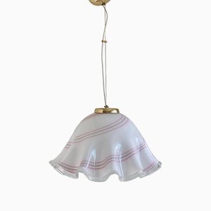 Vintage Murano Swirl Ceiling Lamp