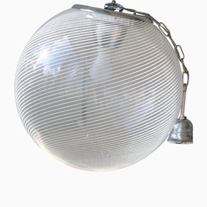 Murano Glass Filigrana Ceiling Lamp