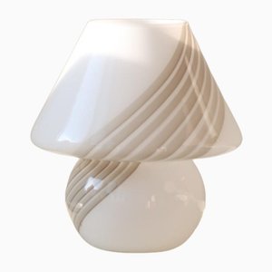 Lámpara de mesa vintage mediana de cristal de Murano