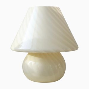 Extra große gelbe Vintage Murano Pilz Lampe H: 40 cm