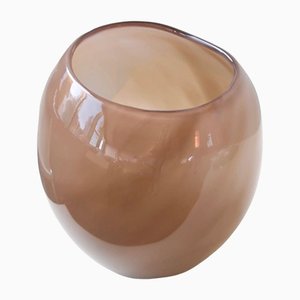 Vaso da caffè vintage in vetro di Murano organico H: 19 cm