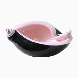 Vintage Murano Clamshell Bowl by Alfredo Barbini
