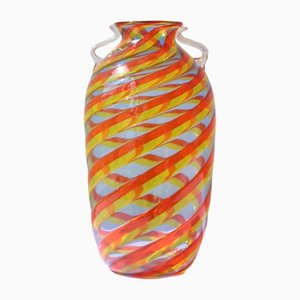 Vintage Fratelli Toso Murano Swirl Vase
