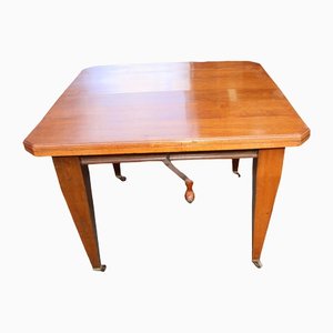 Solid Walnut Wind Out Table, 1920s