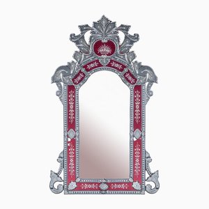 Cannaregio Spiegel aus Muranoglas im Französischen Stil des 19. Jahrhunderts von Fratelli Tosi