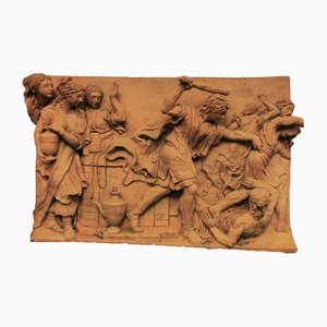 Moses Defends the Daughters of Jetro, 1800s, Terracotta
