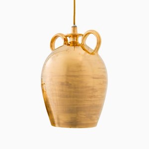 Big Gold Pendant Lamps by Marco Rocco, Set of 2