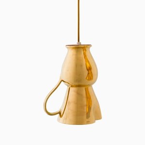 Small Gold Brocca Pendant Lamp by Marco Rocco