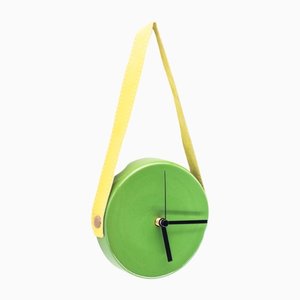 Uhr in Grün & Gelb von Marco Rocco, 2018
