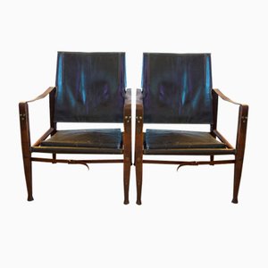 Vintage Safari Stühle von Kaare Klint für Rud Rasmussen, 2er Set