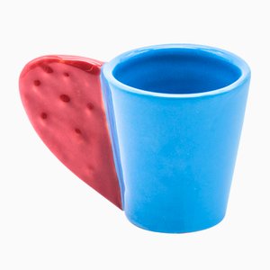 Spinosa Coffee Cup in Blue & Red by Marco Rocco, 2018