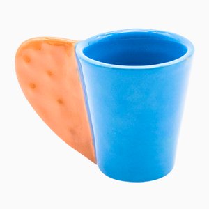 Taza de café Spinosa en azul y naranja de Marco Rocco, 2018