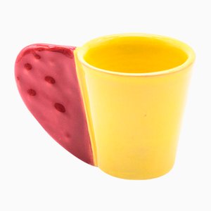 Taza de café Spinosa en amarillo y rojo de Marco Rocco, 2018