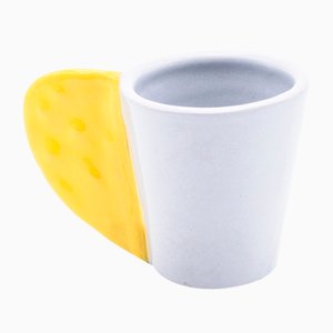 Spinosa Coffee Cup in Gray & Yellow by Marco Rocco, 2018
