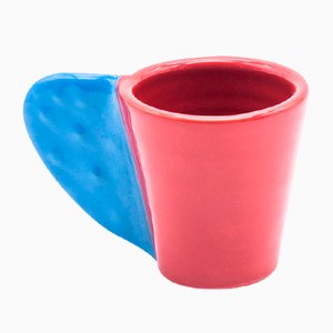 Taza de café Spinosa en rojo y azul de Marco Rocco, 2018