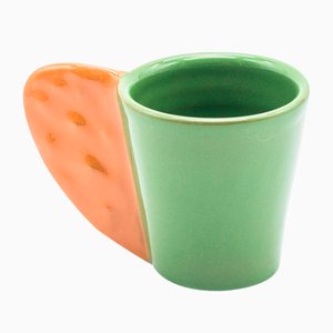 Spinosa Coffee Cup in Green & Orange by Marco Rocco, 2018