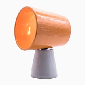 Lampe Buckety Orange et Grise par Marco Rocco, 2018