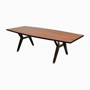 Rosewood Dining or Meeting Table by Ico Parisi and Ennio Fazioli for MIM