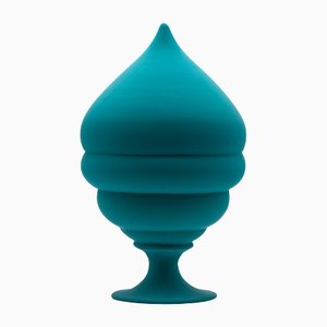 Großes Keramik Pumo Crème Gefäß von Marco Rocco, 2019