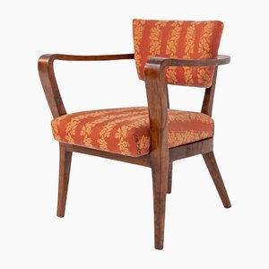 Vintage Chair in Wood and Fabric by Gastone Rinaldi