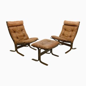Siesta Lounge Chair by Ingmar Relling for Westnofa, Set of 3