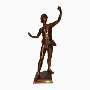 Sculpture de Chanteur Eugene Marioton, Bronze