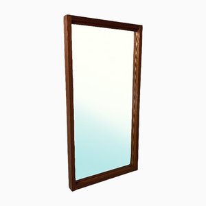 Miroir Rectangulaire Vintage Mid-Century en Teck, 1950s