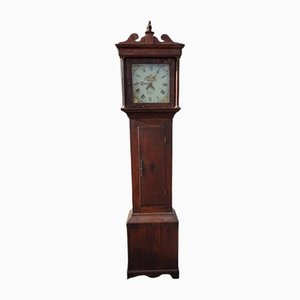 Antique 19th Century Longcase Oak Grandfather Clock by John Leach Romsey