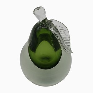 Seguso Glass Pear Sculpture
