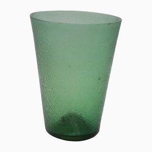 Grünes Glasgefäß