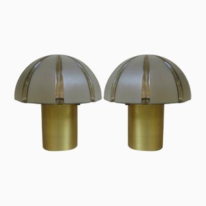 Kleine Mushroom Tischlampen von Peill & Putzler, 1970er, 2er Set