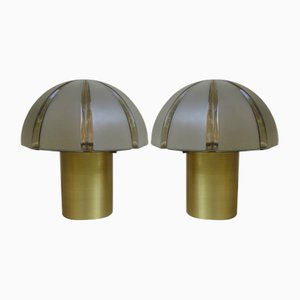 Small Mushroom Table Lamps from Peill & Putzler, 1970s, Set of 2