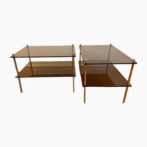 Mid-Century Bedside Tables or Cabinets, Set of 2
