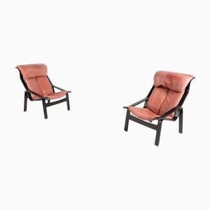 Italian Modern Architectural Lounge Chairs, 1960s, Set of 2