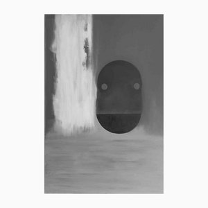 Paolo Cantù, Black Mirror, Acrylic on Canvas, 2020