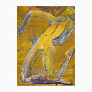 Anastasia Kurakina, Nude of Woman, Watercolor, 2016