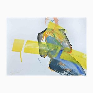 Anastasia Kurakina, Portrait of Woman, Watercolor, 2018