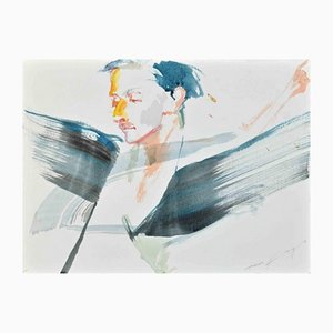 Anastasia Kurakina, The Flight of David, Aquarell, 2018