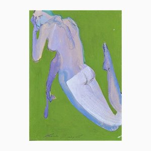 Anastasia Kurakina, Nude, Watercolor, 2016