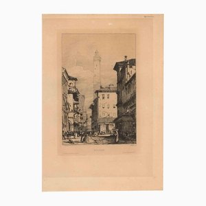 Jean Baptiste Corot, Bologne, Etching, 19th-Century