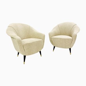 Mid-Century Armchairs, Italy, 1950s, Set of 2