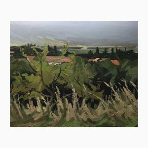 Aymar, Chemin à travers champs, 1973, Oil on Canvas