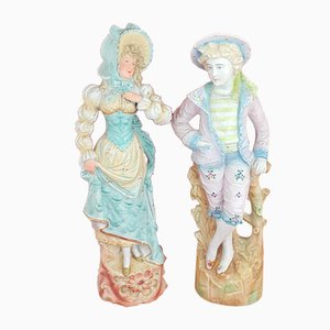 German Bisque Figurines by Vion & Baury, Set of 2